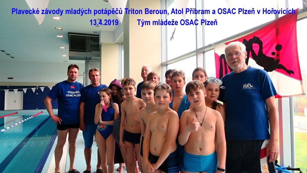 Právě si prohlížíte Úspěch mladých potápěčů OSAC na závodech v bazénu v Hořovicích 13.4.2019